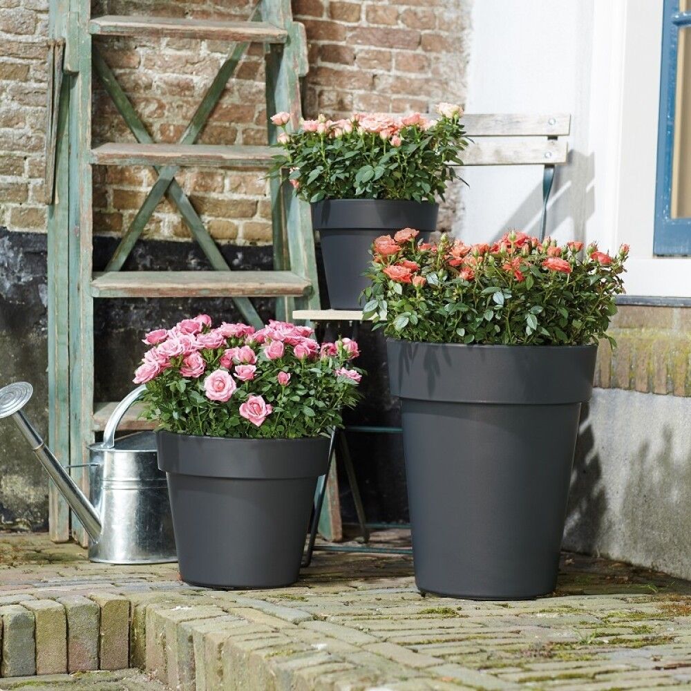 Útiblómapottur Green basic Top Planter Ø39cm svartur
