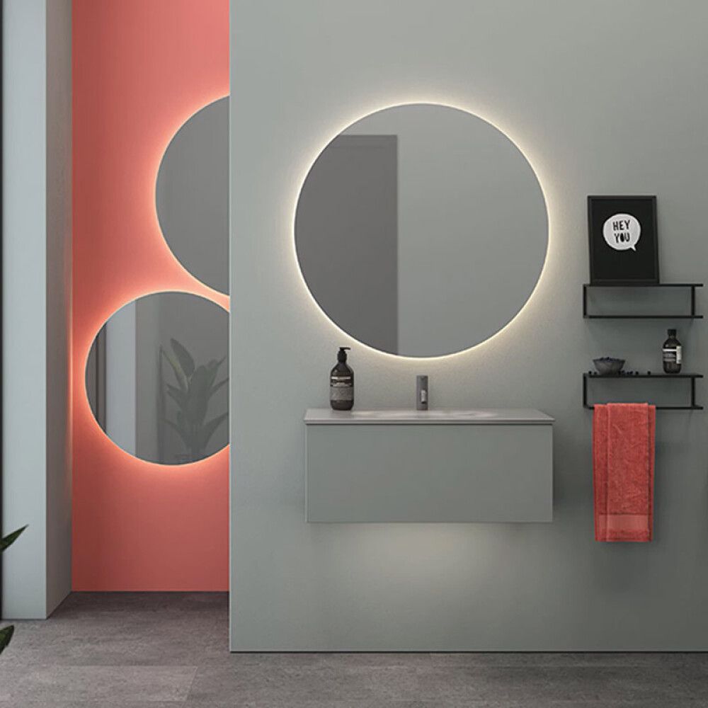 Spegill LED Ø90cm Corona