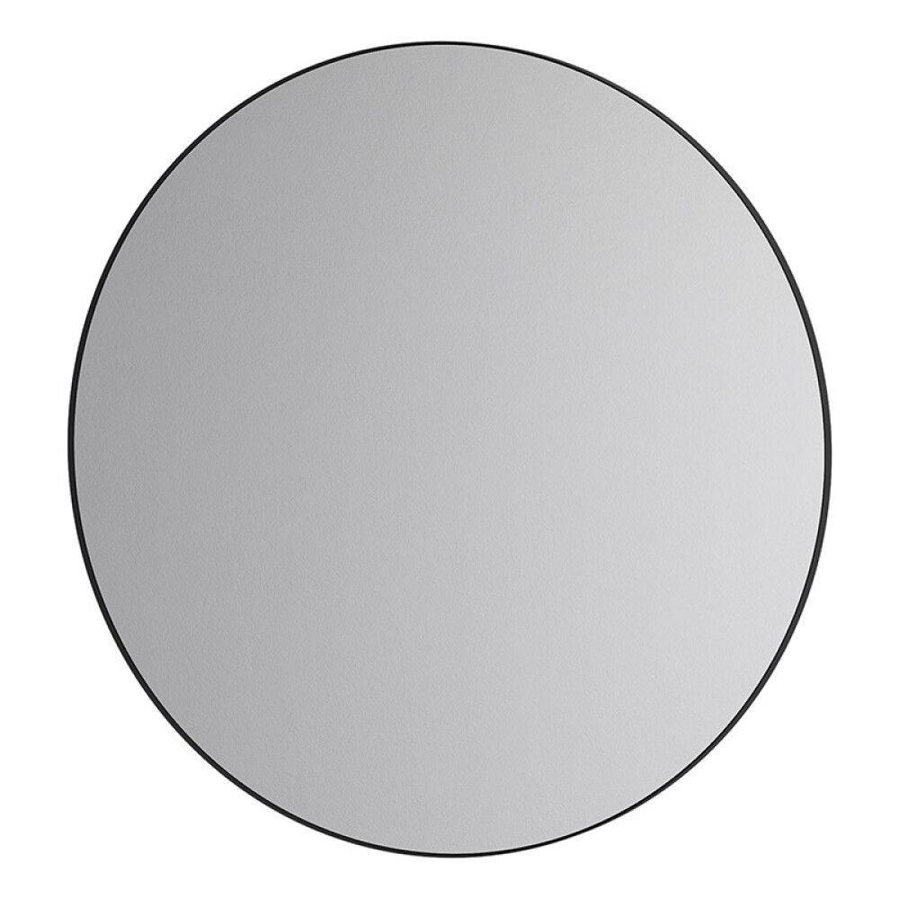 Spegill hringlaga svartur rammi 80 cm Skärgård