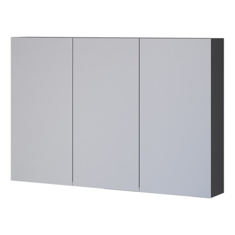 Speglaskápur koksgrár 100x65 Svanholm