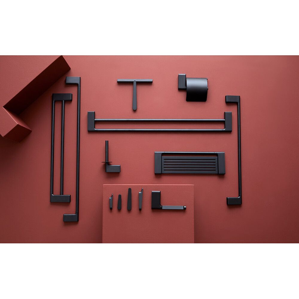 Sturtuskafa með veggfestingu Pressalit matt svört