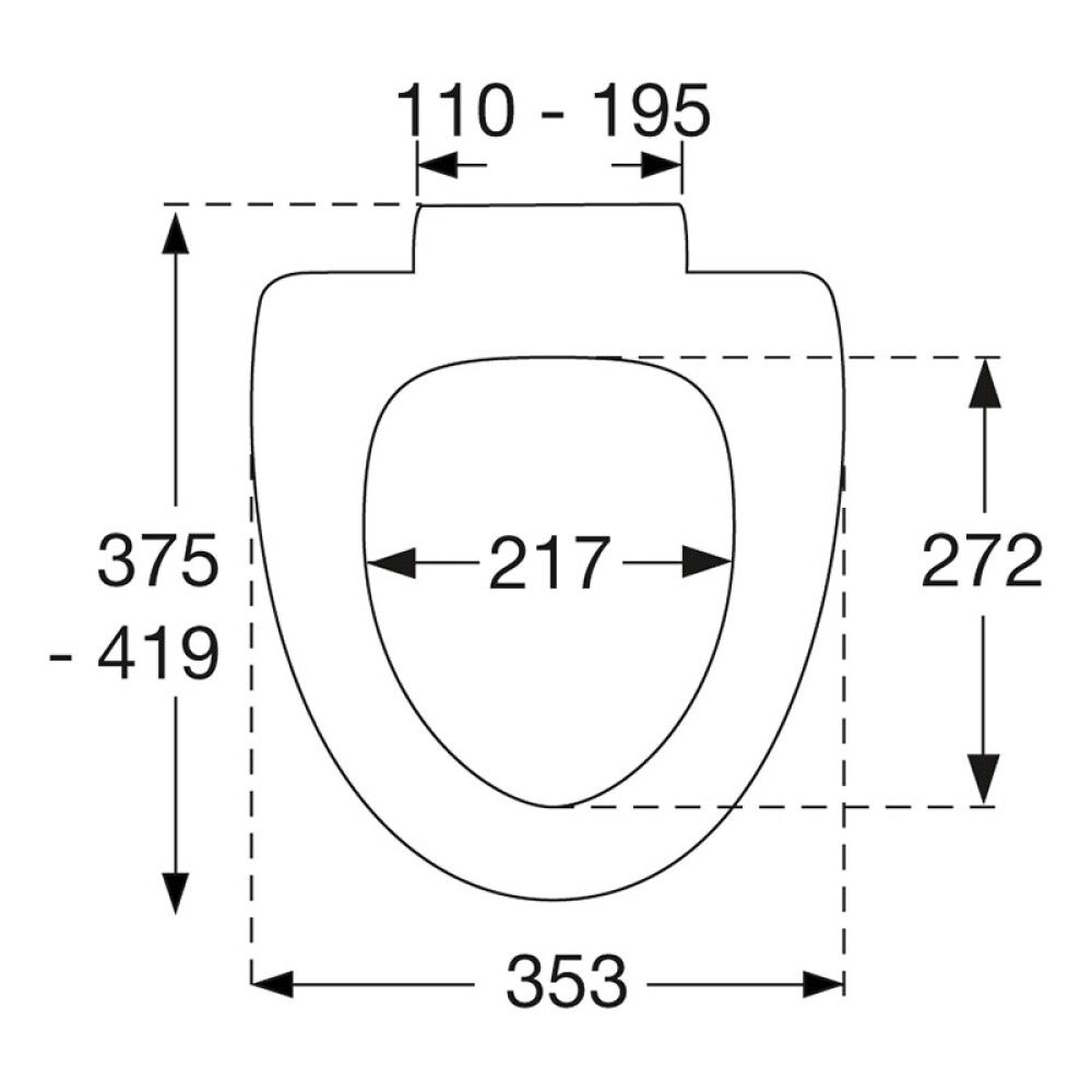 Salernisseta hæglokandi Cera S698 hvít