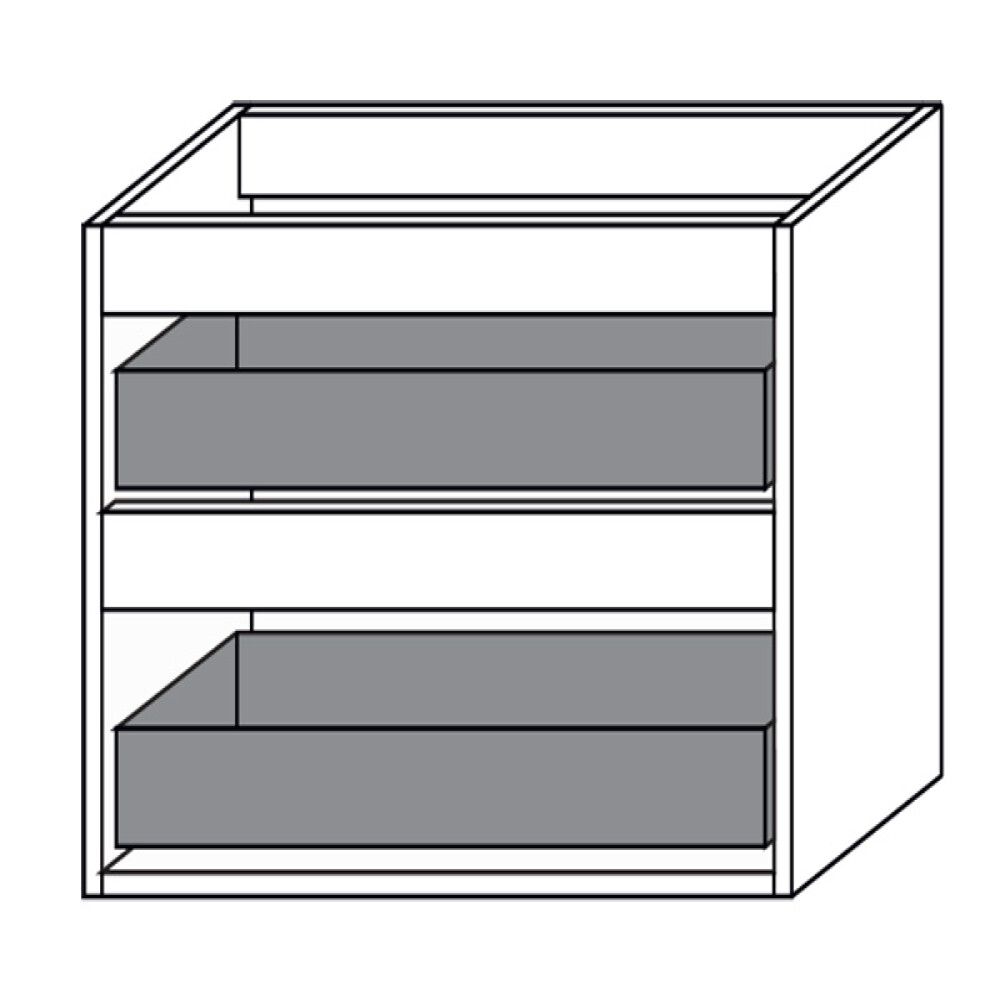 Handlaugarskápur 80x43x55cm Skärgård matt hvítur