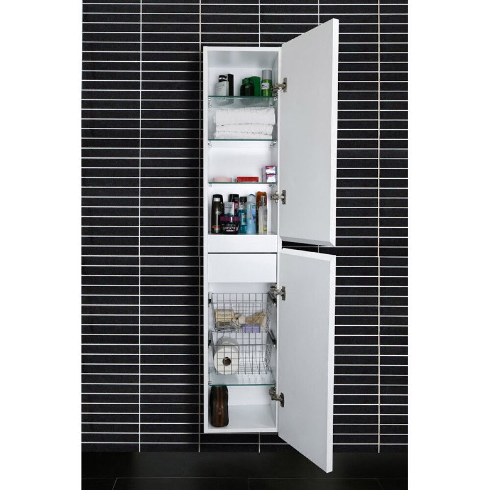 Háskápur 30x30x174cm Skärgård matt hvítur