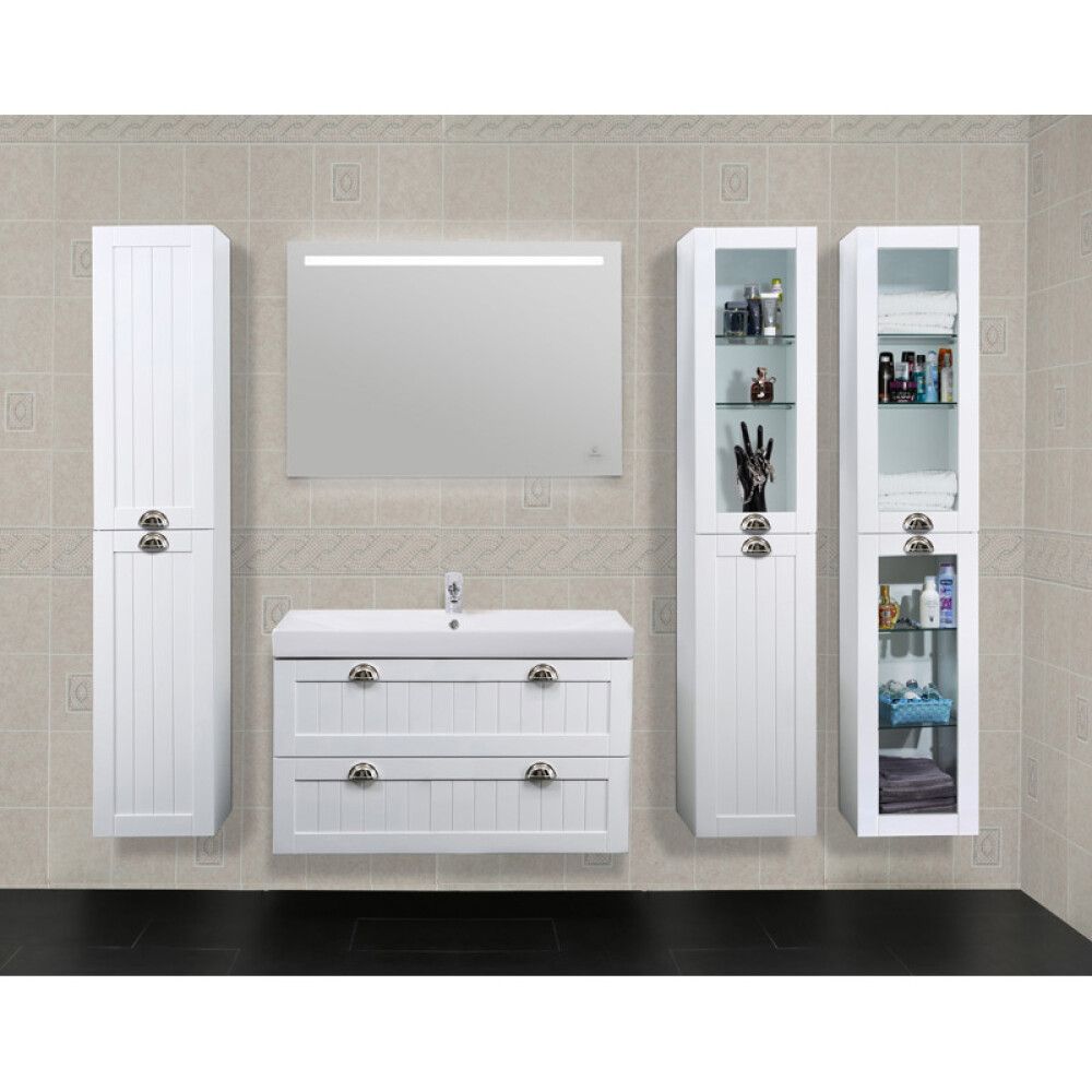 Háskápur 30x30x174cm Skärgård matt hvítur