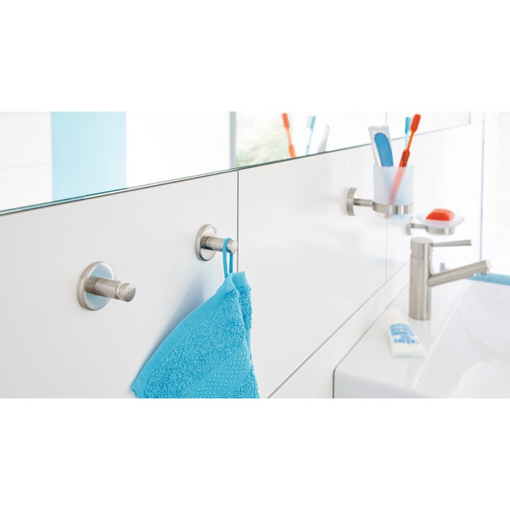 Krókur Tesa Moon límdur króm