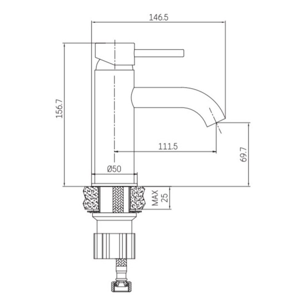 Handlaugartæki Camargue Samsø Dueodde Messing pússað