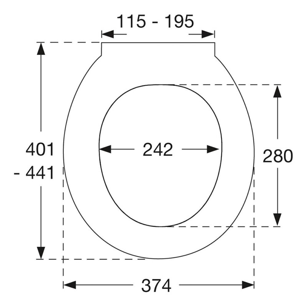 Salernisseta hæglokandi Universal S842 svört