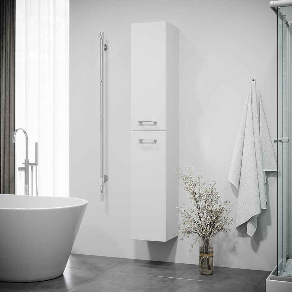 Baðskápur hár 186cm Bath Deluxe Camden Hvítur