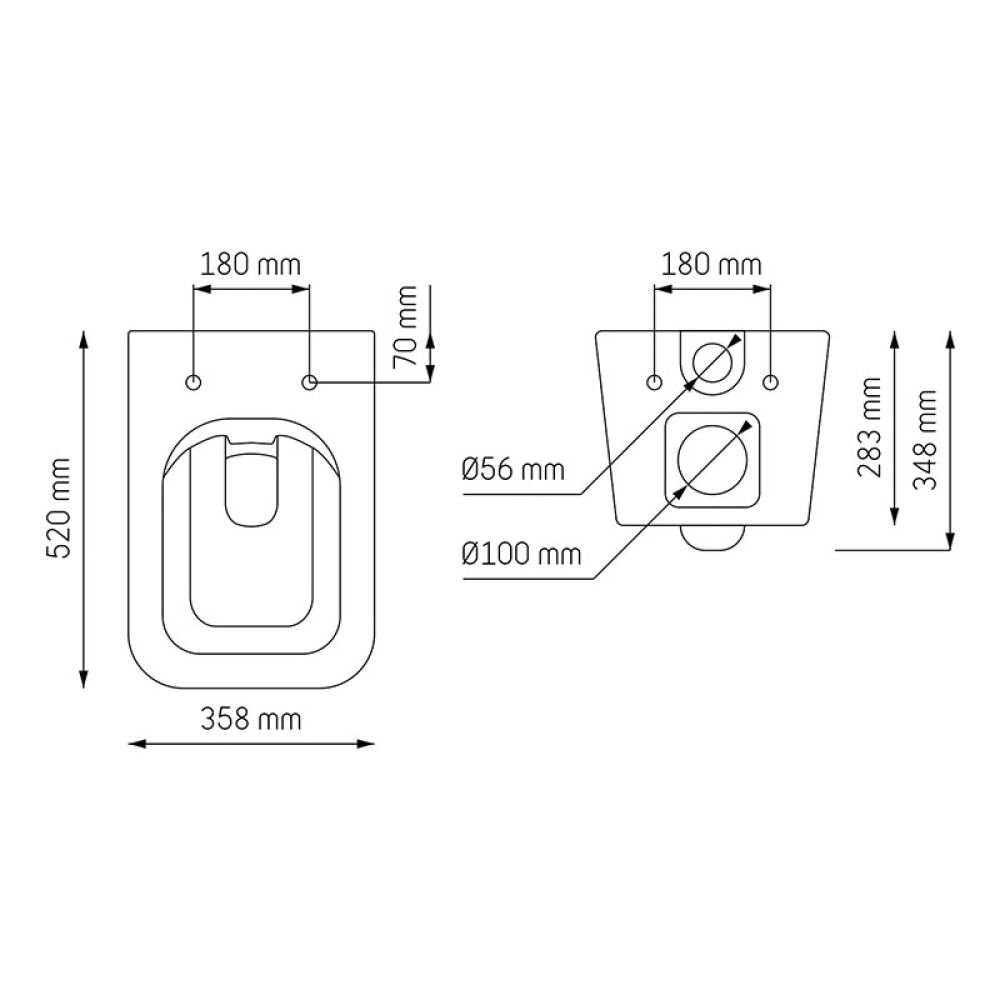 Vegghengt salerni Bromölla hvítt 52 cm Skärgård