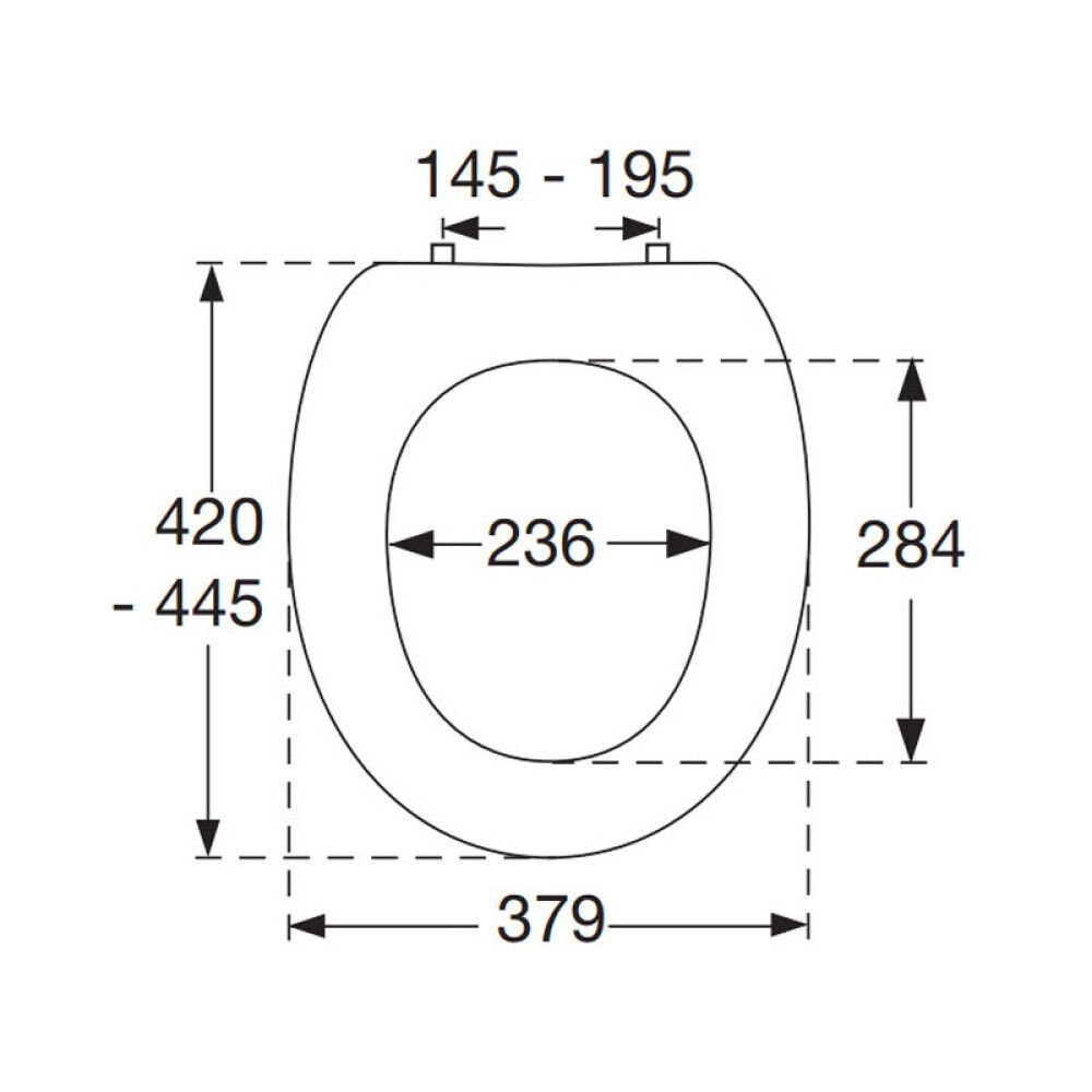 Salernisseta Pressalit Universal S156 hvít