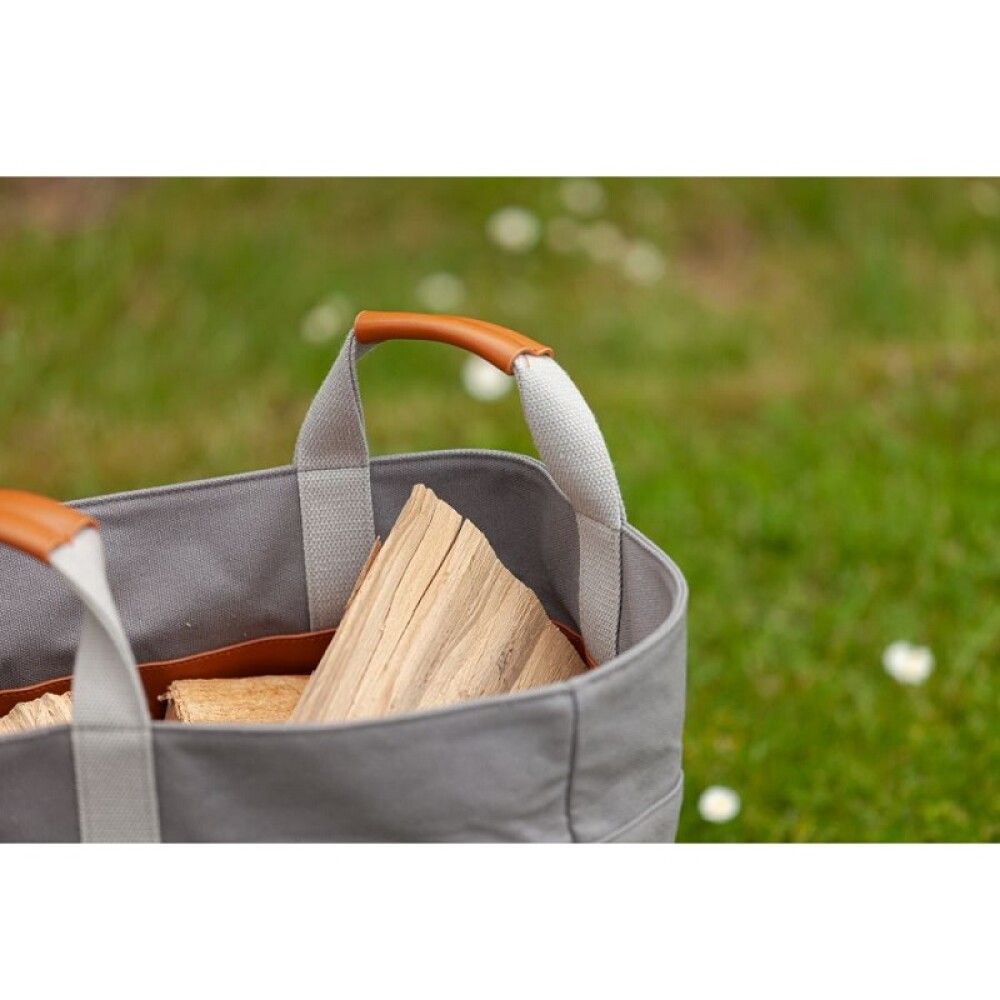 Viðarkarfa Ø35 cm Aduro Grá