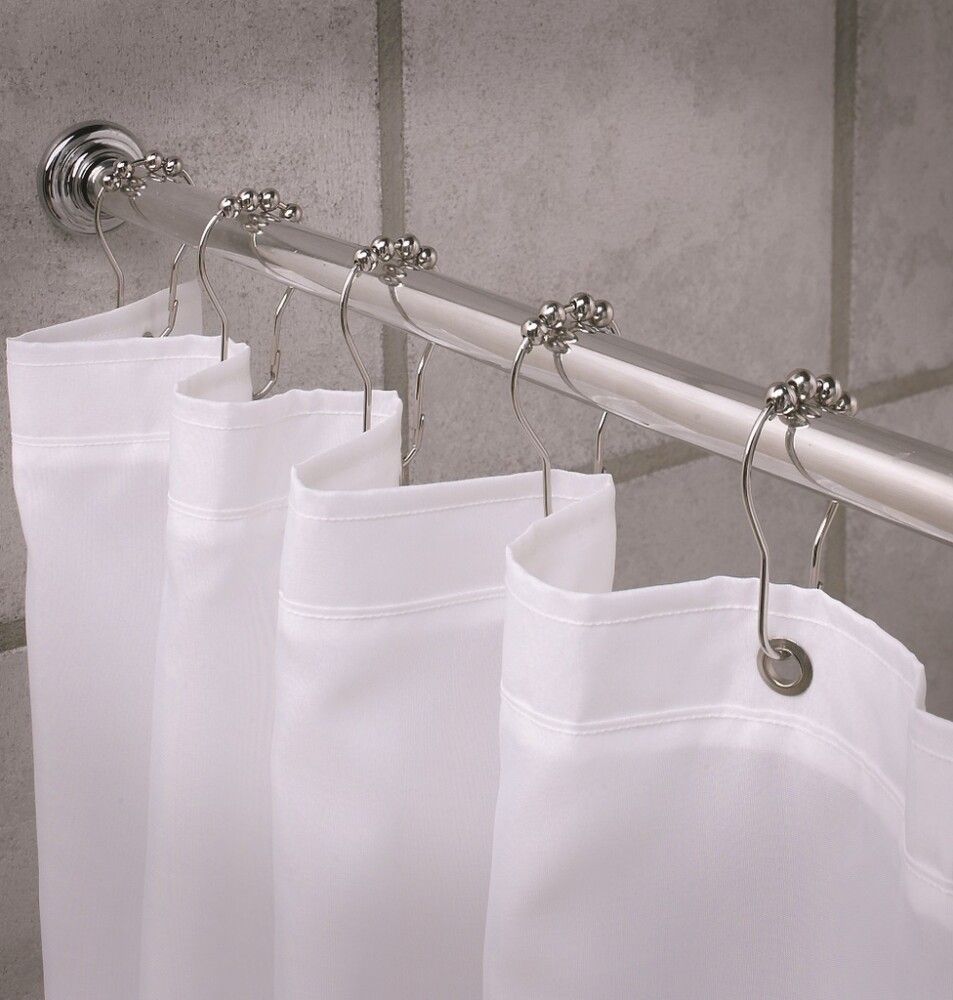 Krókar með kúlum fyrir sturtuhengi 12stk Debel málmur