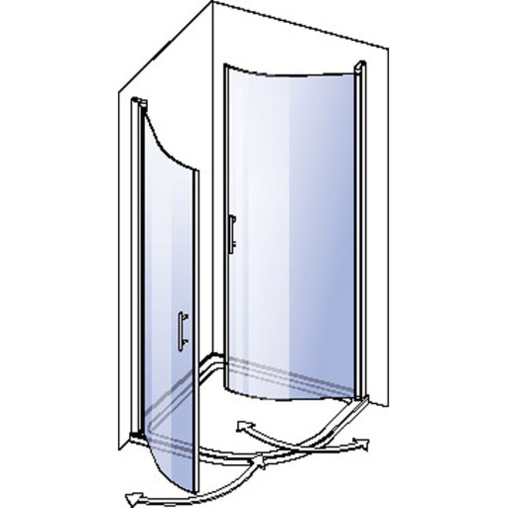 Sturtuhurð 94,5-96,5x195 cm Camargue Vario svart