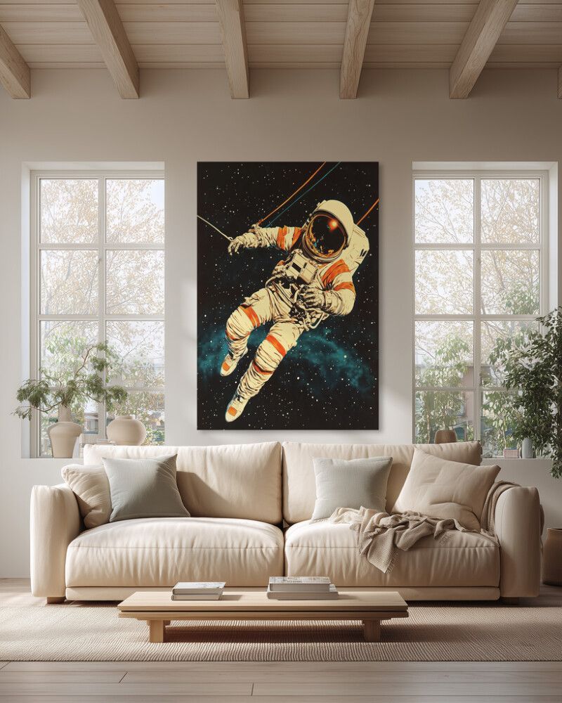 Hljóðvistarmynd geimfari 1 1220x1800x20 mm InEx