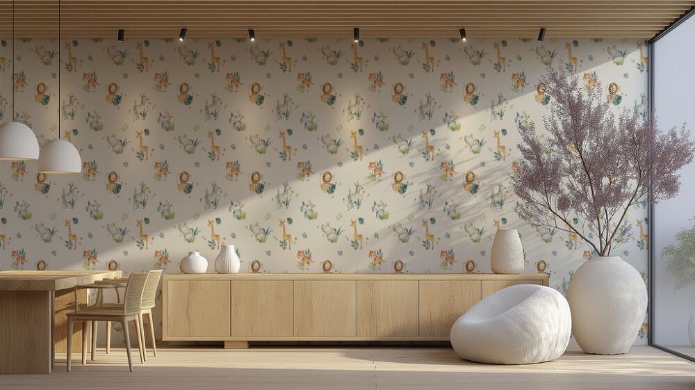 Hljóðvistarmynd dýramyndir 2 4200x2420x20 mm InEx