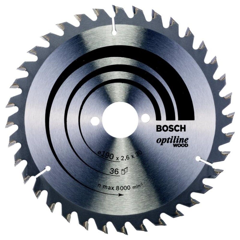 Hjólsagarblað 190x30 36T Bosch Optiline