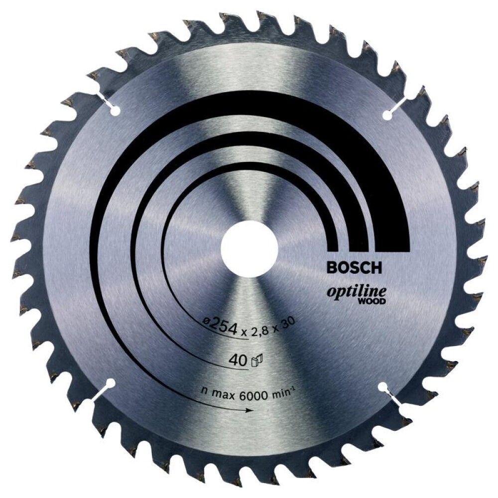 Hjólsagarblað 254x30 40T Bosch Optiline