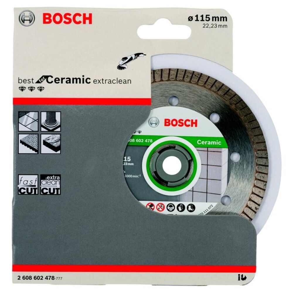 Skurðarskífa keramik 125x22,23mm Bosch