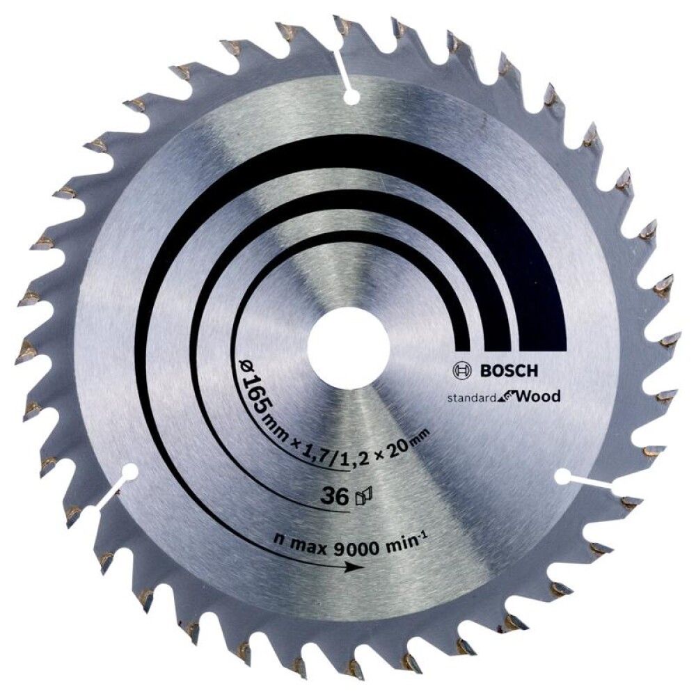 Hjólsagarblað 165x20 36T Bosch Standard Wood
