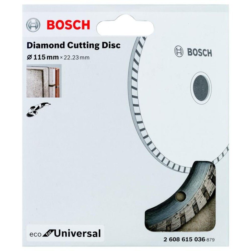 Skurðarskífa demants 115x22 mm Bosch Universal Turbo