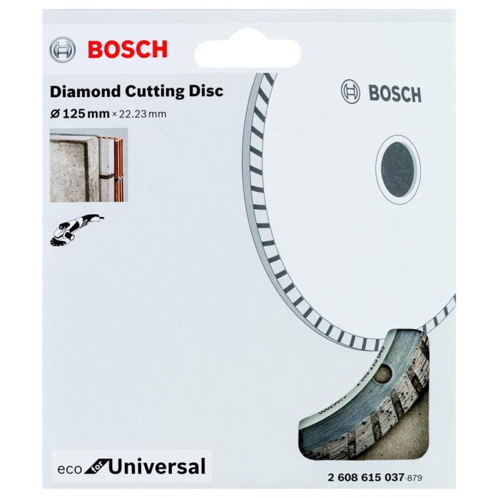 Skurðarskífa demants 125x2,4 mm Bosch Universal Turbo