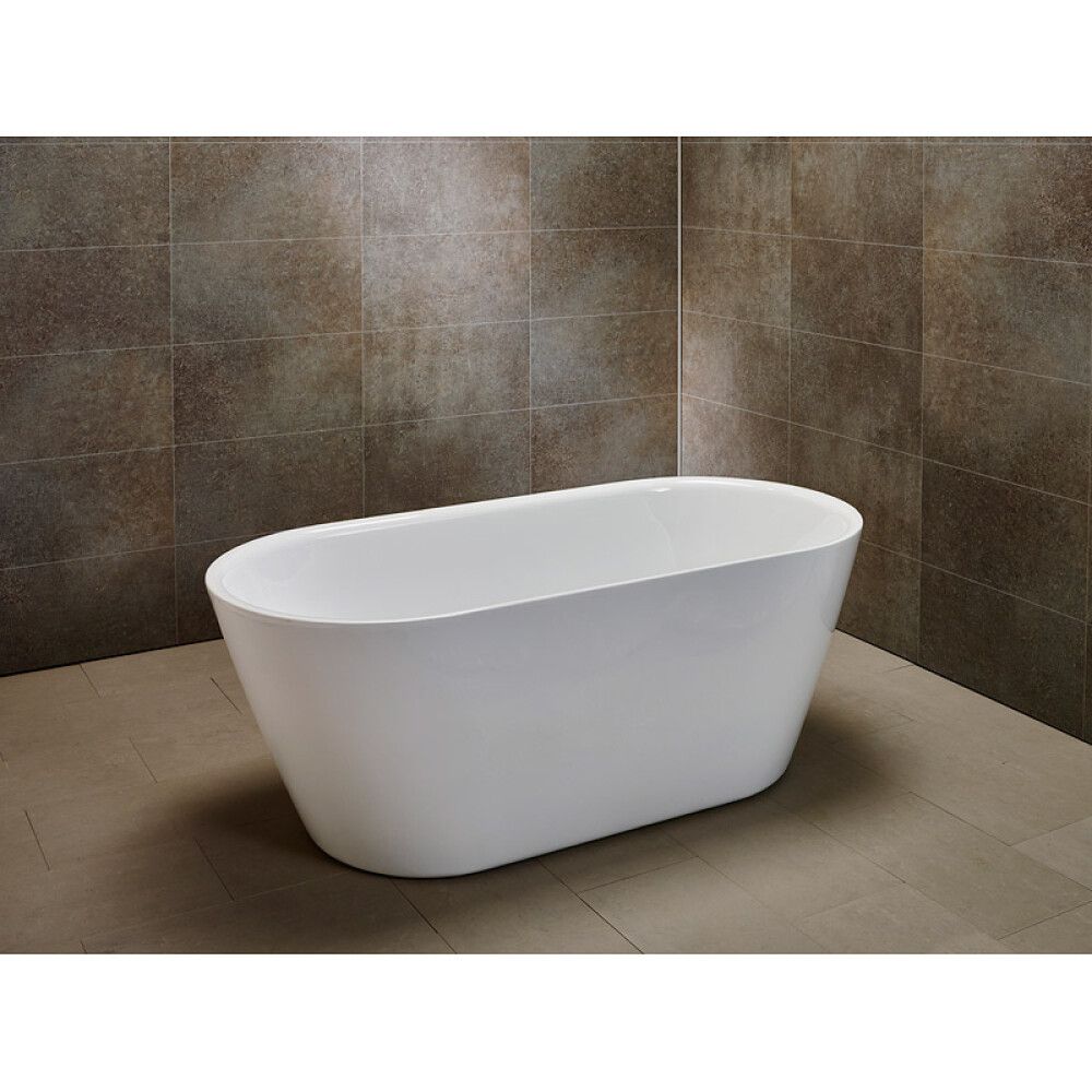 Baðkar frístandandi Visby hvítt 160x75 cm Camargue