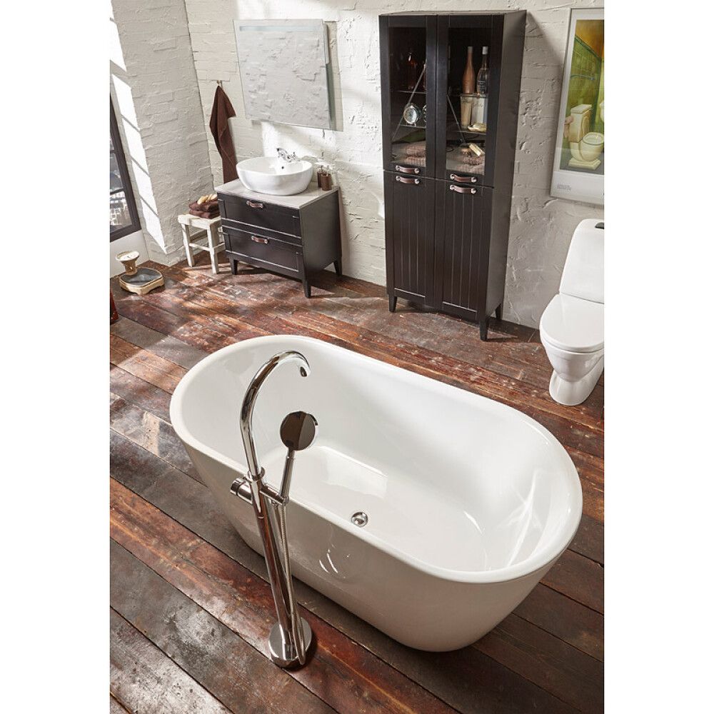 Baðkar frístandandi Visby hvítt 160x75 cm Camargue