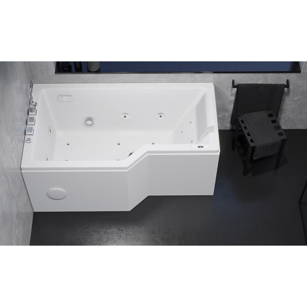 Nuddbaðkar vinstri Skaraborg 150x85x63 cm Camargue