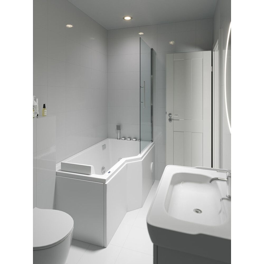 Nuddbaðkar hægri Skaraborg 150x85x63 cm Camargue