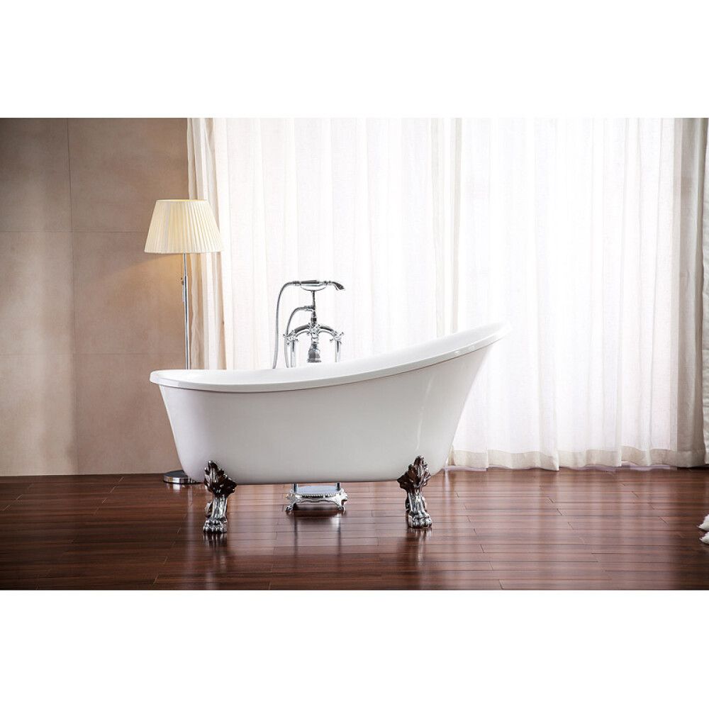 Baðkar frístandandi Camargue Siljan 150x75 cm hvítt