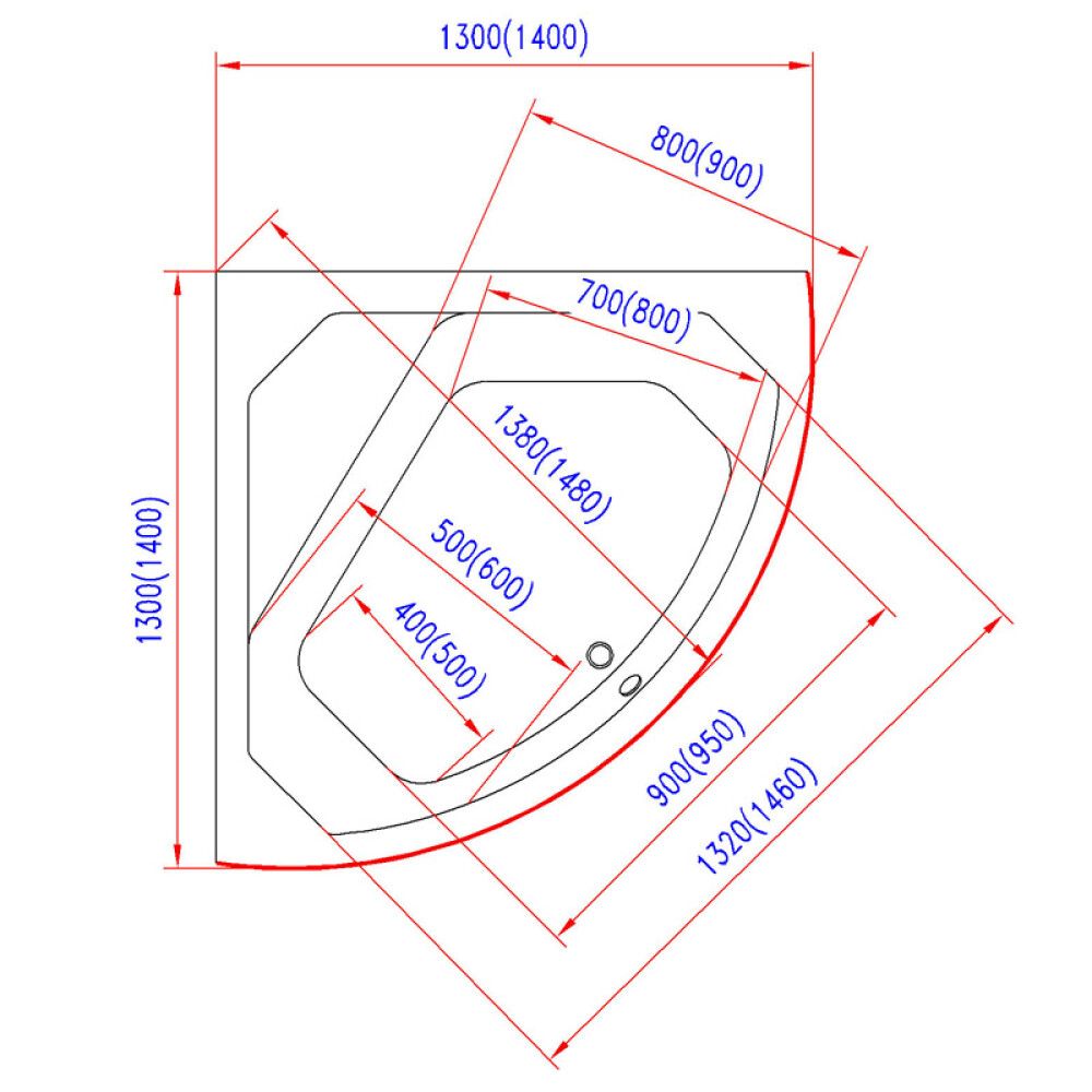 Baðkar frístandandi Camargue Uppland Clean 170x100x65 cm