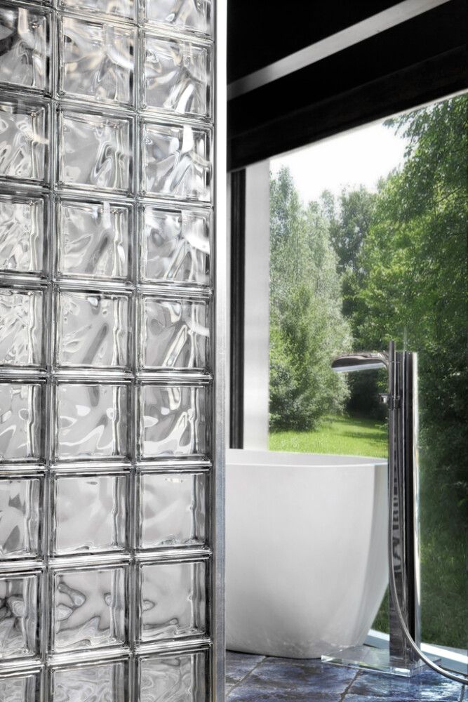 Hleðslugler glært 19x19x8 cm.