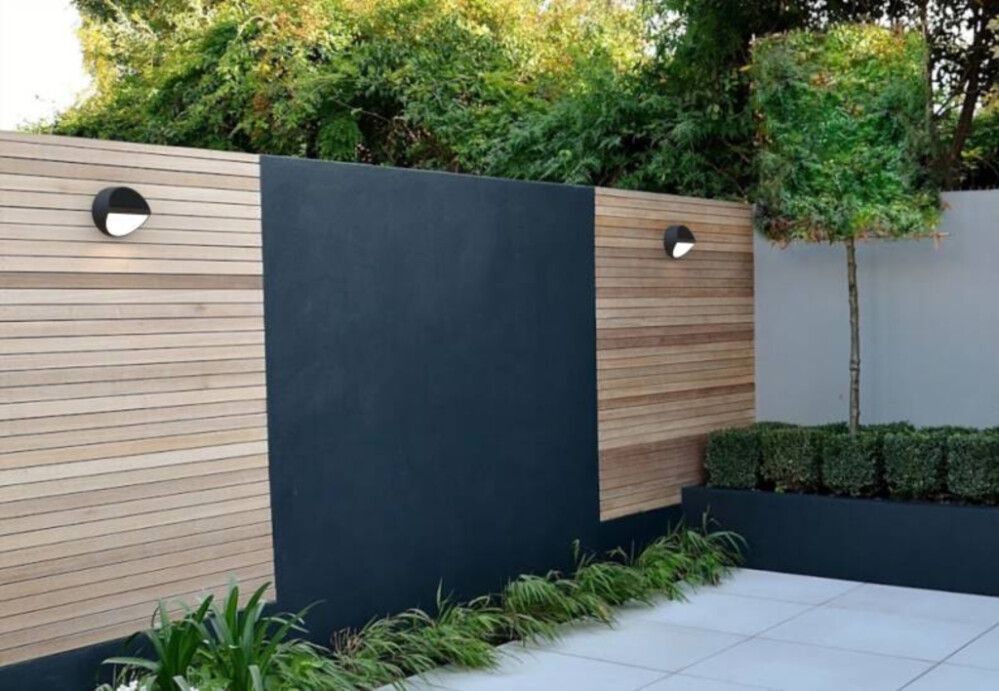 Veggljós sólar LED 20cm IP54 Lavida svart