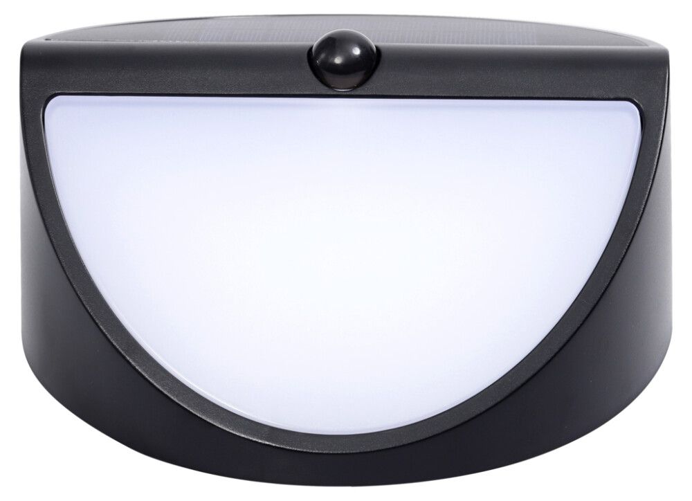 Veggljós sólar LED 20cm IP54 Lavida svart