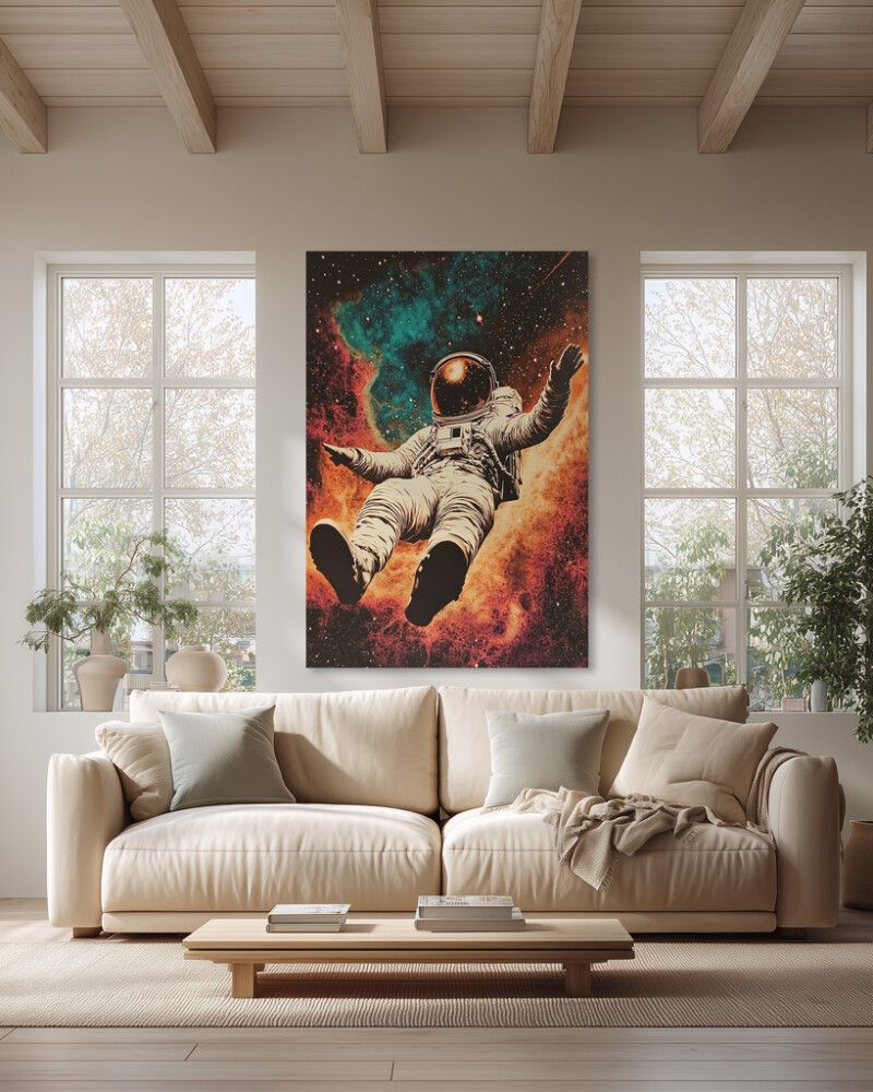 Hljóðvistarmynd geimfari 2 1220x1800x20 mm InEx