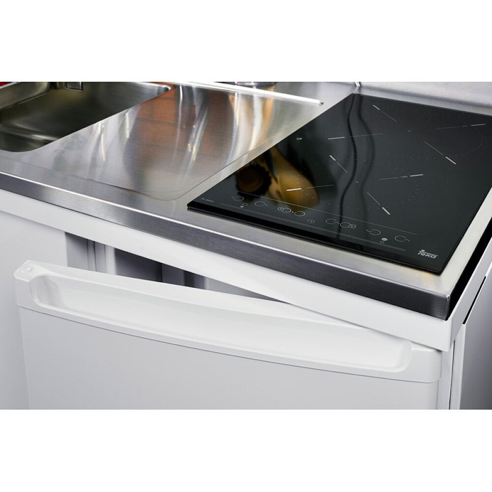 Eldhúskrókur með ísskáp og keramik helluborði Intra CUL1000L