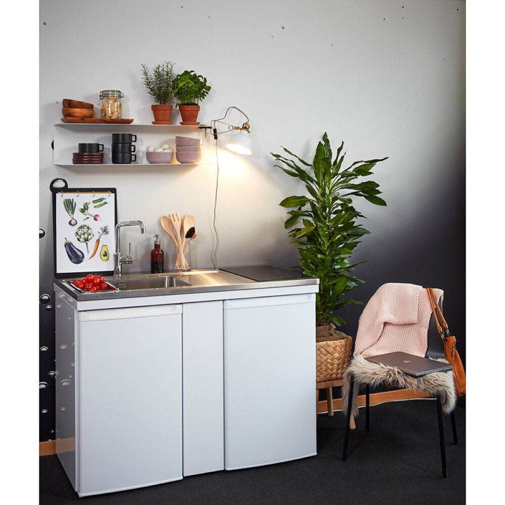 Eldhúskrókur með ísskáp og keramik helluborði Intra CUL 1200L