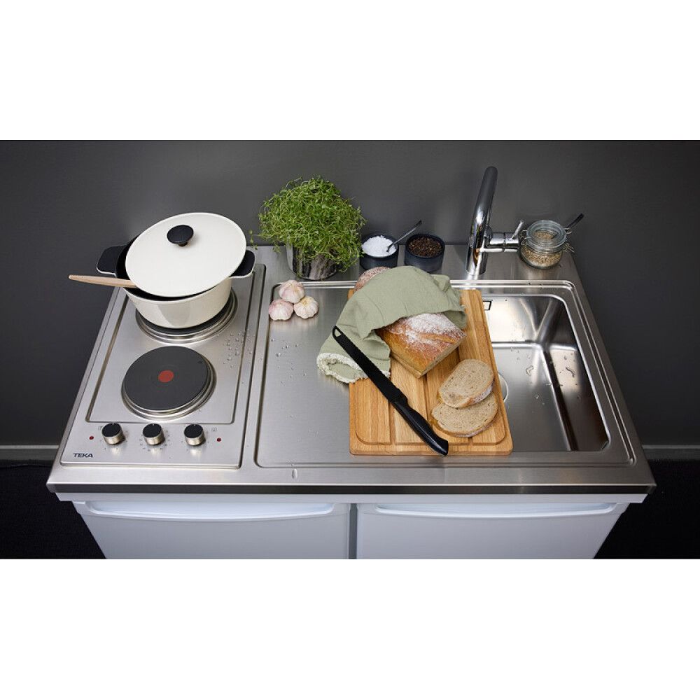 Eldhúskrókur með ísskáp og helluborði Intra CUL1000R