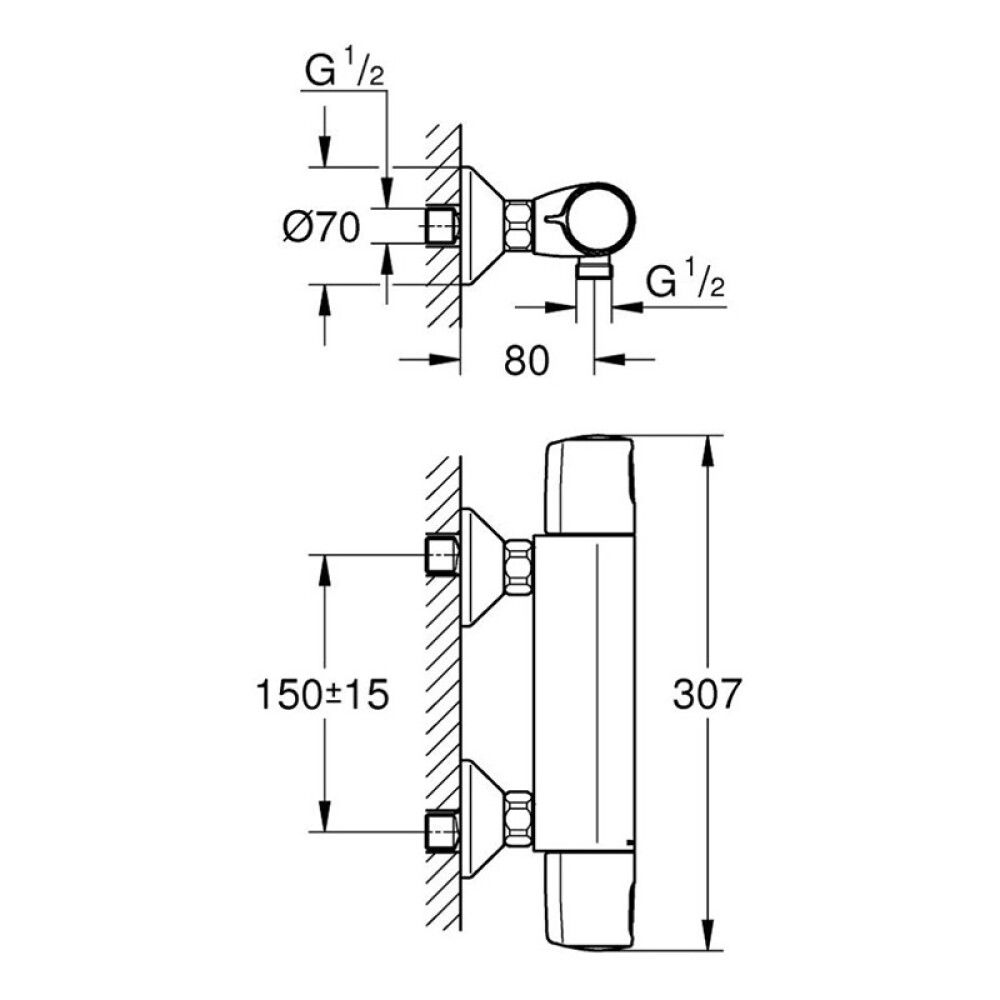 Sturtutæki Grohe Precision Trend Króm