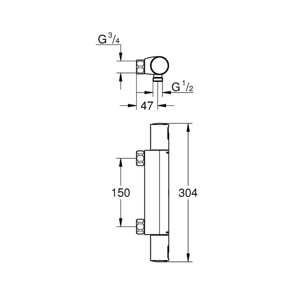 Sturtutæki Grohe Precision Start Króm