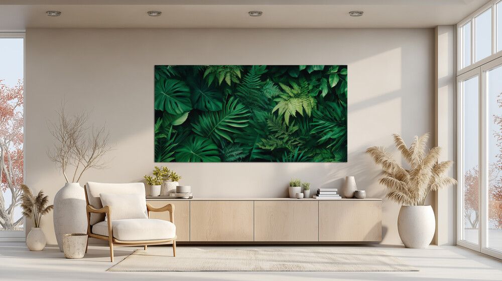 Hljóðvistarmynd plöntur 2420x1220x20 mm InEx