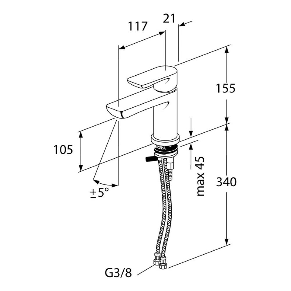 Handlaugartæki Gustavsberg Estetic krómað