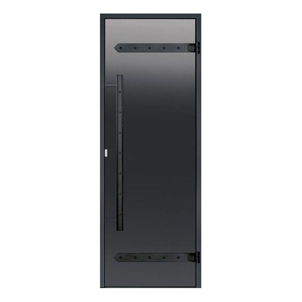 Hurð fyrir saunuklefa 189x69cm reykt gler Harvia