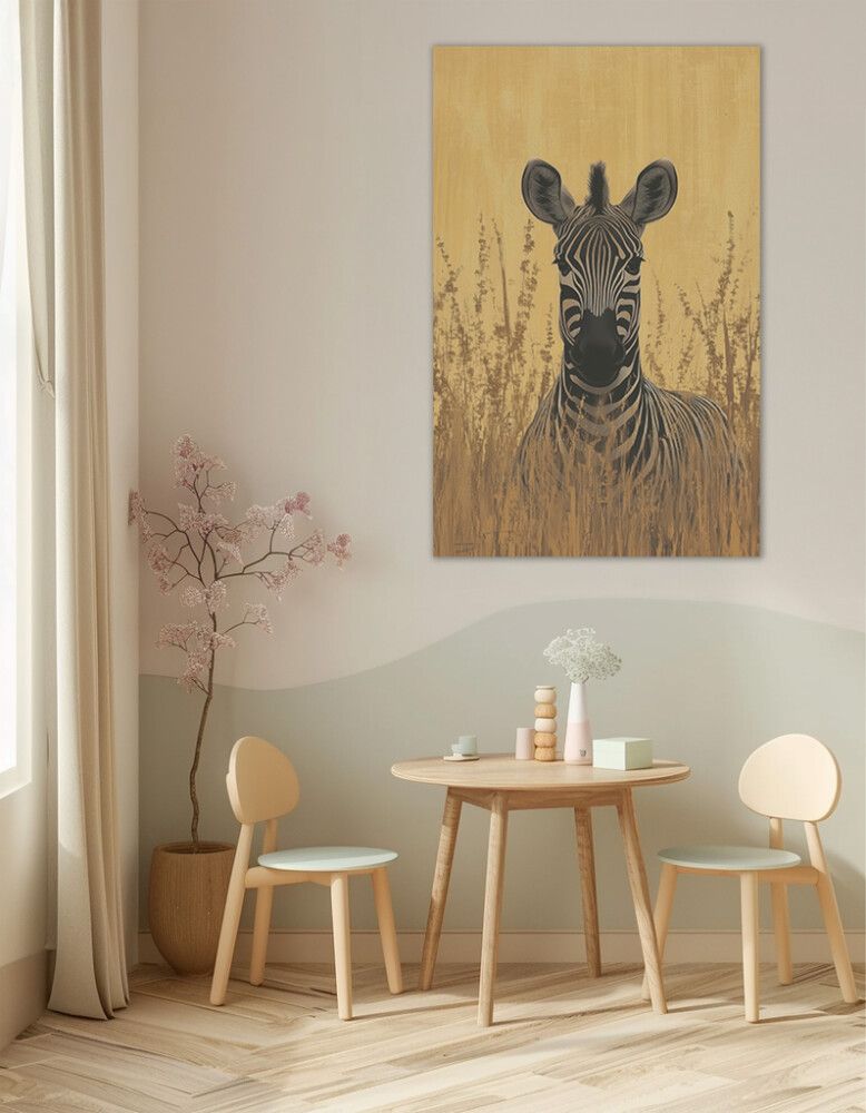 Hljóðvistarmynd sebrahestur 800x1220x20 mm InEx