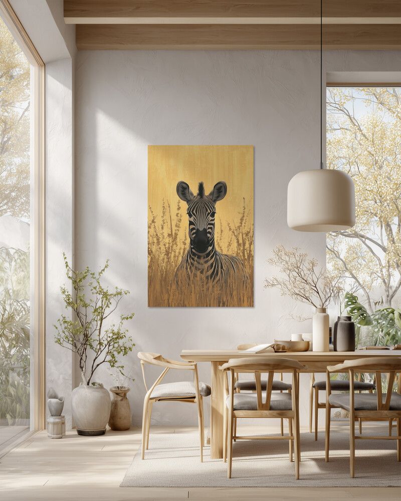 Hljóðvistarmynd sebrahestur 800x1220x20 mm InEx