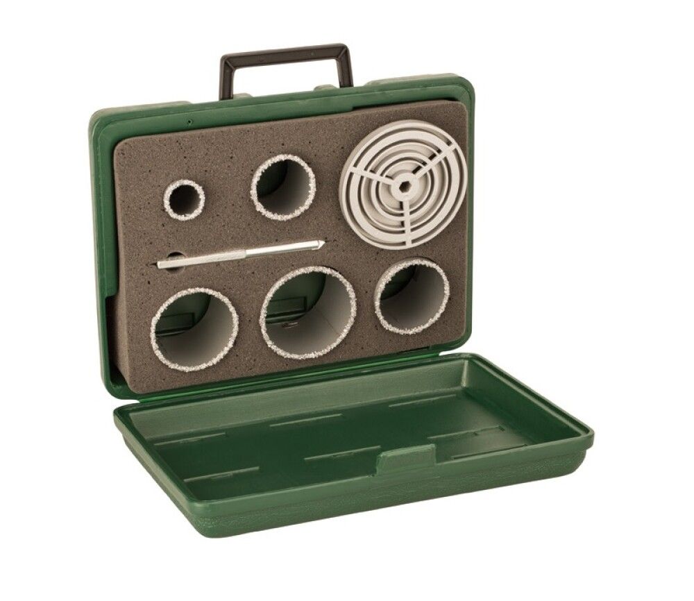 Dósaborasett fyrir flísar 33-83 mm Craftomat 8 stk