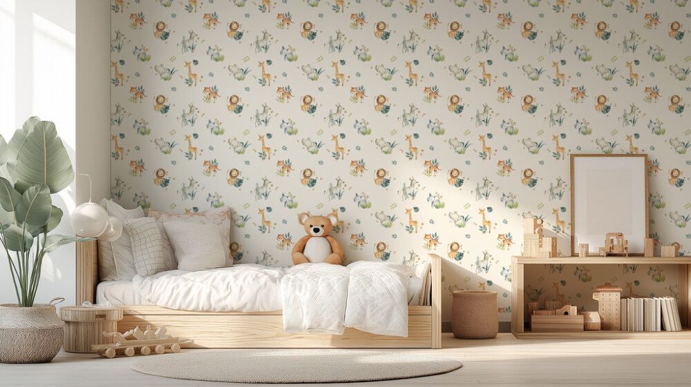 Hljóðvistarmynd dýramyndir 1 3600x2420x20 mm InEx