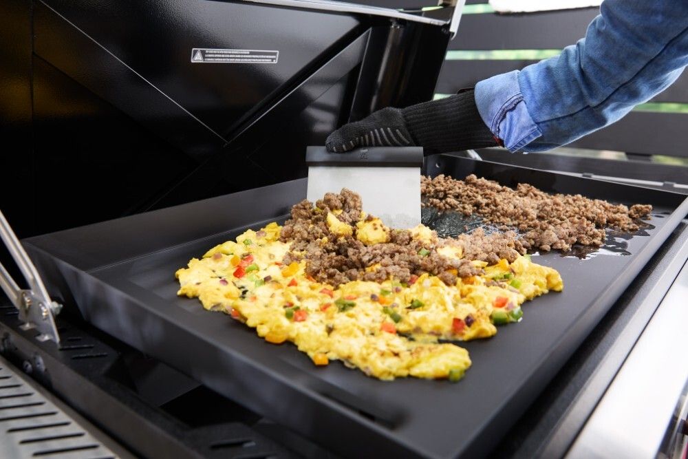 Skafa/hnífur fyrir steikarplötu Weber