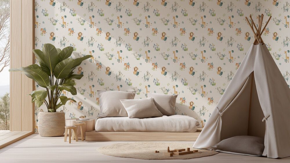 Hljóðvistarmynd dýramyndir 2 4200x2420x20 mm InEx